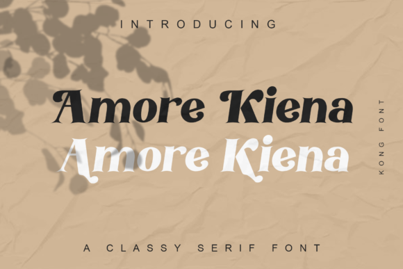 Amore Kiena: A Serif Font That Elevates Campaign Design
