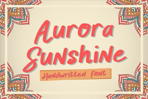 Aurora Sunshine Font for Modern Editorial Design