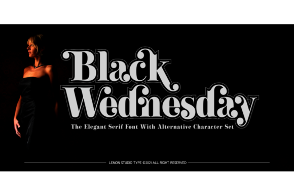 Black Wednesday Serif Font for Editorial Design