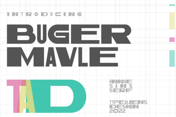 Bugermavle: A Modern Display Font for Editorial Elegance