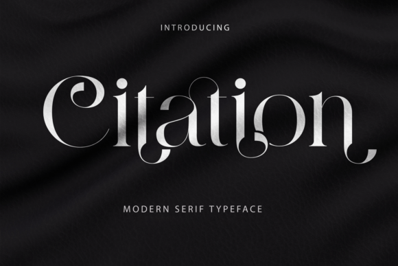 Citation Serif Font for Editorial Design