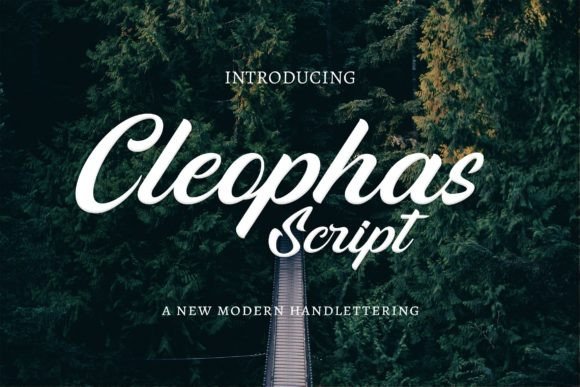Cleophas – A Modern Script Font for Editorial Design