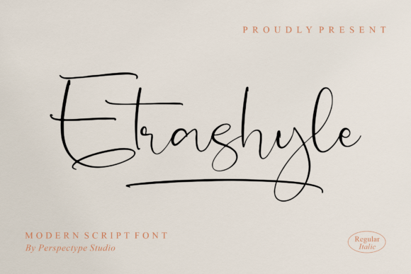 Etrashyle: A Stylish Script Font for Modern Campaigns