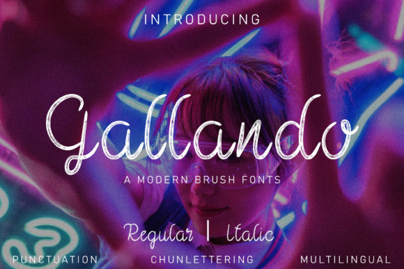 Gallando: A Modern Handwritten Font for Editorial Design