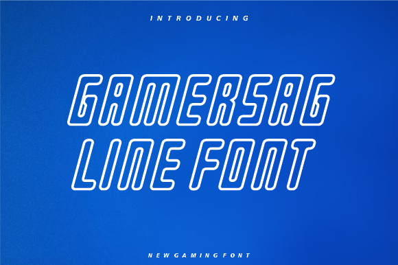 Gamersag Line Font for Bold Digital Campaigns