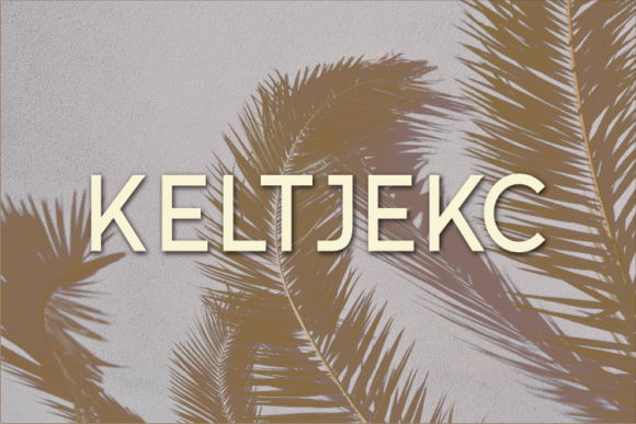 Keltjekc: A Modern Sans Serif Font for Handmade Creations