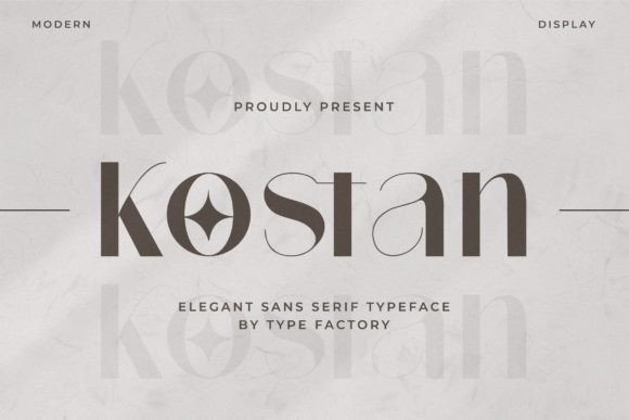 Kostan: A Modern Sans Serif Font for Branding Projects