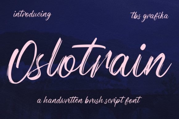 Oslotrain: A Modern Brush Script Font for Branding