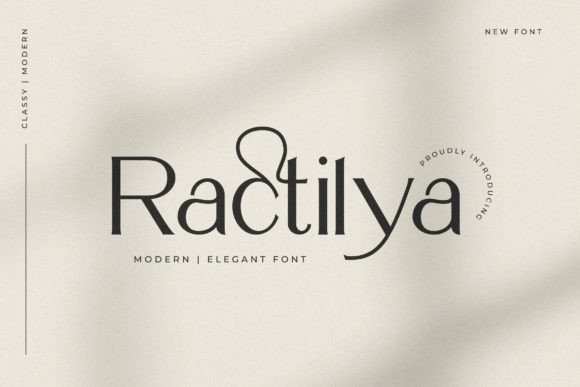 Ractilya: A Modern Sans Serif Font for Digital Marketing