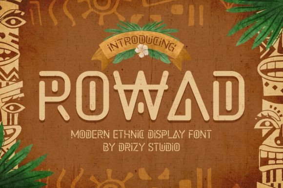 Rowad: A Modern Ethnic Display Font for Web Design