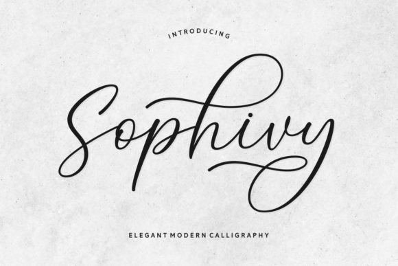 Sophivy: A Handwritten Font for Romantic Branding