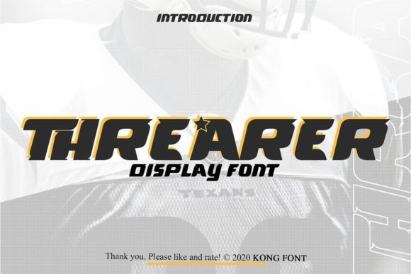 Threarer: A Playful Display Font for Web Design