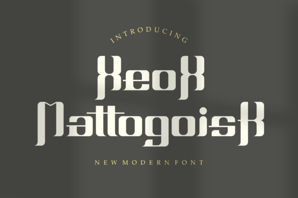 Xeox Mattogoisk Serif Font for Editorial Design
