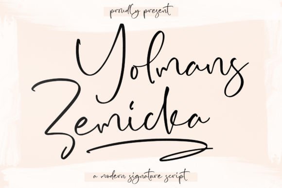 Yolmans Zemicka: A Modern Script Font for Professional Branding