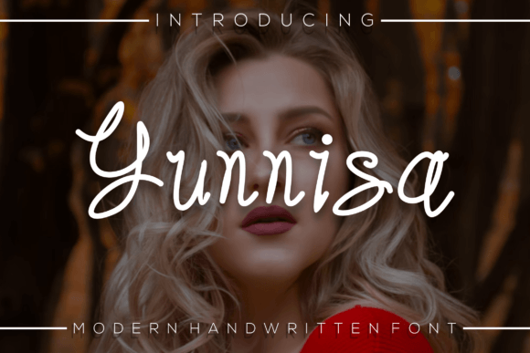 Yunnisa: A Modern Handwritten Font for Creative Branding
