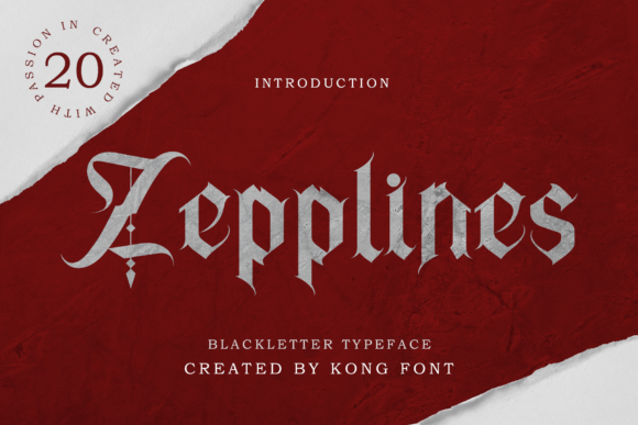Zepplines: A Modern Blackletter Font for Creative Branding